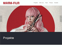 Tablet Screenshot of niama-film.com